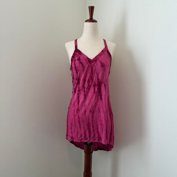 Y2K Xhilaration Magenta Pink Cotton Cover Up Dress XL Juniors - Picture 1 of 3